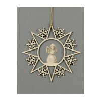 Star with snowflakes-Bell angel with lantern