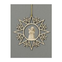 Star with snowflakes-Bell angel with candle