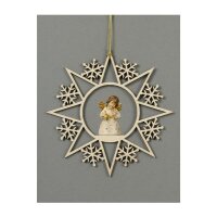 Star with snowflakes-Bell angel with bell
