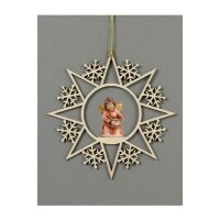 Star with snowflakes-Bell angel with drum