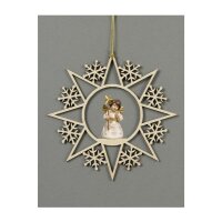 Star with snowflakes-Bell angel with star