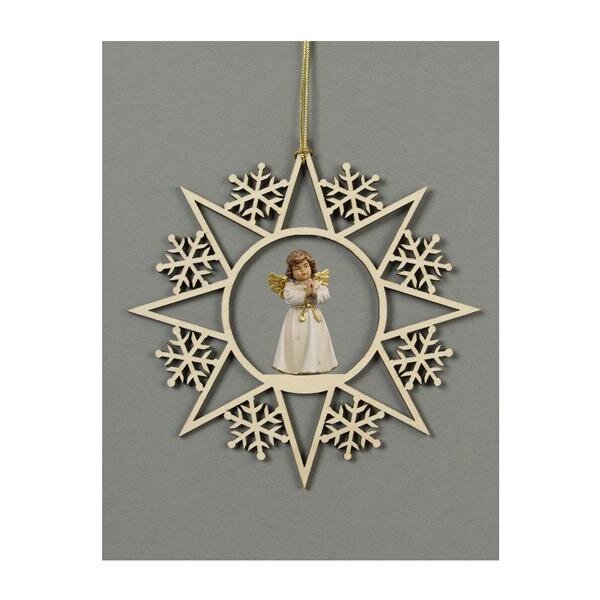 Star with snowflakes-Bell ang.stand.praying