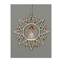 Star with snowflakes-Bell ang.stand.candle