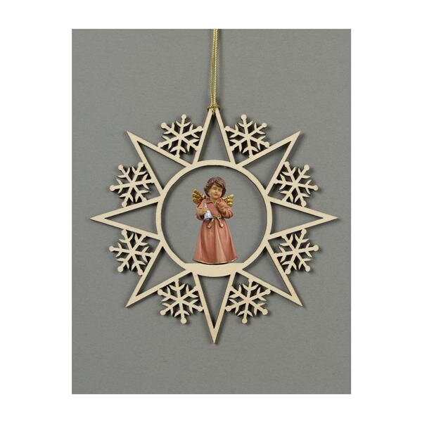Star with snowflakes-Bell ang.stand.bell