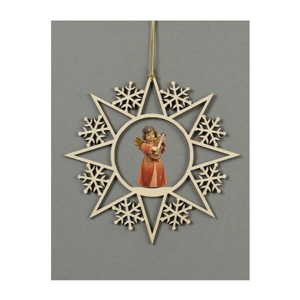 Star with snowflakes-Bell ang.stand.guitar