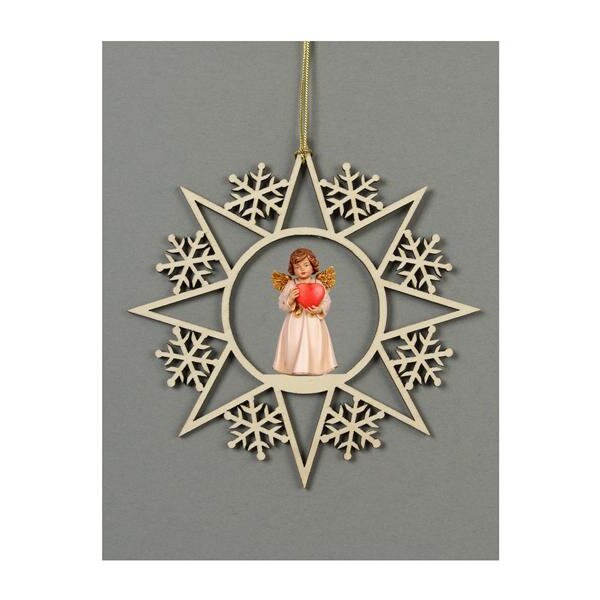Star with snowflakes-Bell ang.stand.heart