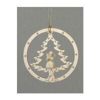 Tree-Bell angel w.candle-carrier