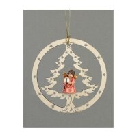 Tree-Bell angel with parcel