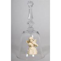 Crystal bell with Bell angel violin