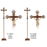 Cr.per processione Siena croce barocca brunita