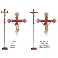 Processional Cr.Siena cross baroque gold
