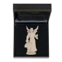 Guardian angel with boy with case