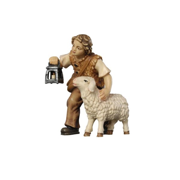 RA Boy with sheep and lantern - colored - 6 inch