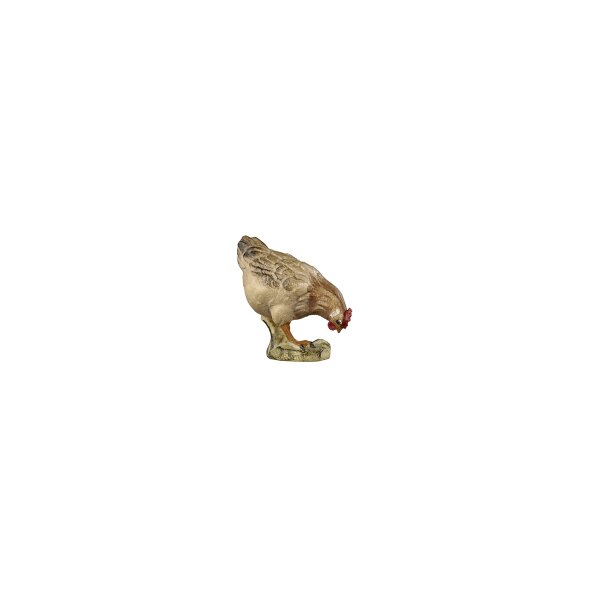 RA Hen eating - colored - 6 inch