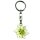 Edelweiss key holder - natur with script - 1,6 inch