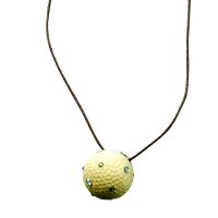 golfball - natural with cristal - 0,8 inch
