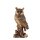 Owl on tree-trunk - colored - 8 inch