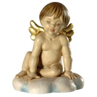 Angel on cloud seated - color - 3&frac14; inch