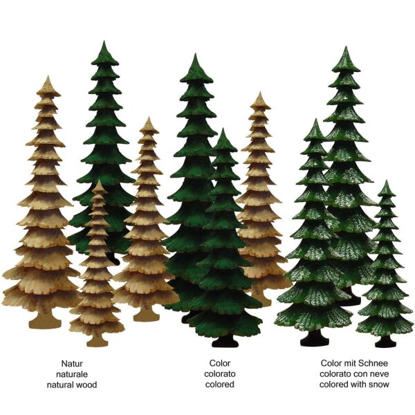 Fir tree - colored - 8 inch