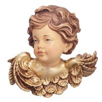 Angelhead baroque right - old true gold colored - 11 inch