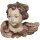 Angelhead right - color carved - 8 inch
