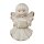 angel with accordion - natural with cristal - 2 inch