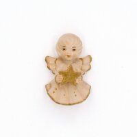 angel with star - natural with cristal - 2 inch