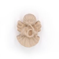 Angel with horn - natural with cristal - 2 inch