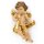 Angel with trombone - color carved - 18 inch