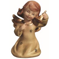 Angel with bell - color - 2¾ inch