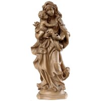 Holy mother Bernardi - color carved - 43 inch