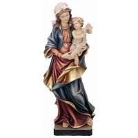 Mary with child Leonardo - color carved - 27,6 inch