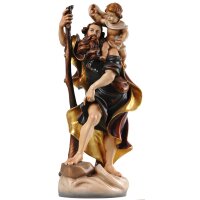 St.Christophorus - color carved - 23,6 inch