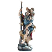 St.Christophorus - color carved - 23,6 inch