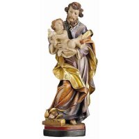 St.Joseph with child - color carved - 23½ inch