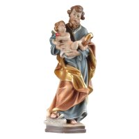 St.Joseph with child - color carved - 23½ inch