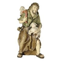 Shepherd with lambs - color - 11 inch