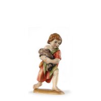 Shepherdboy with hare - color - 8 inch