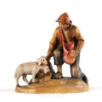 Shepherdboy with lambs - color - 8 inch