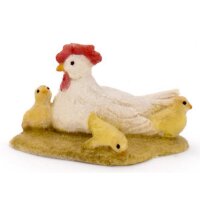 Hen with chick - color - 1,3 inch