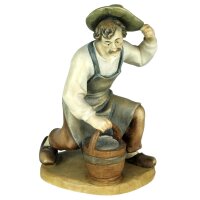 Shepherd with pail - color - 8 inch