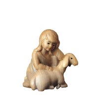 Girl with sheep - color - 2¼ inch