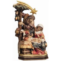 Holy family with star - color - 8 inch