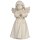 Bell angel standing praying - natural wood - 2 inch