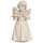 Bell angel standing with tree - natural wood - 2 inch