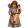 Bell angel standing with double-bass - colored - 2 inch