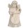 Bell angel standing with double-bass - natural wood - 2 inch