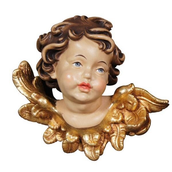 Angel head Leonardo left - stained - 2,5 inch