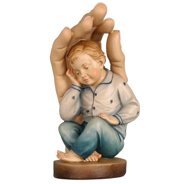 Guardian hand with boy - stained - 2,5 inch