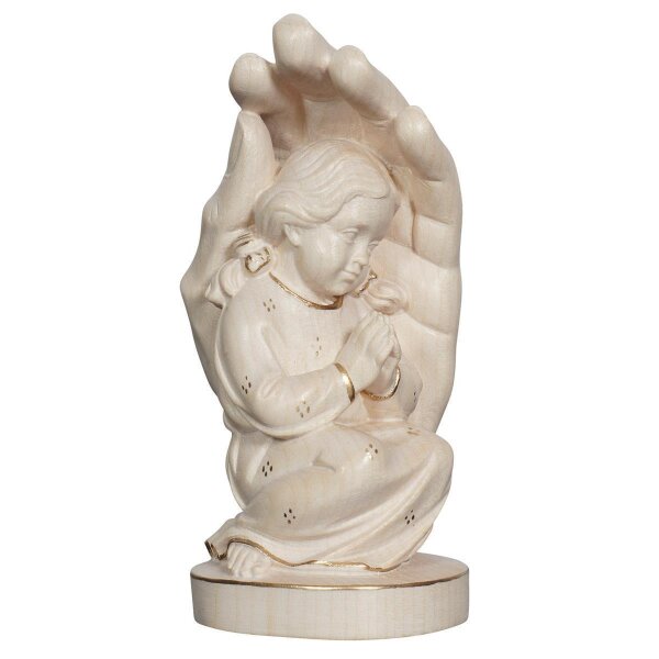 Guardian hand with girl - wax.gold - 2,5 inch